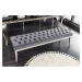 LuxD Dizajnová lavica Queen 164 cm sivý zamat