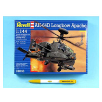 Plastic ModelKit vrtulník 04046 - AH-64D Longbow Apache (1:144)