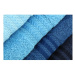 Súprava 4 modrých bavlnených osušiek Foutastic Sky, 70 × 140 cm