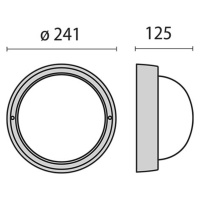 Nástenné LED svietidlo Eko+26 LED, 3 000 K, biele