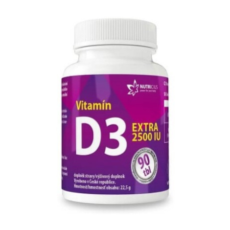 NUTRICIUS Vitamín D3 extra 2500 IU 90 tabliet