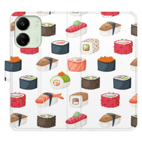 Flipové puzdro iSaprio - Sushi Pattern 02 - Xiaomi Redmi 13C