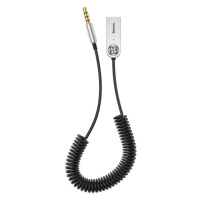 BASEUS USB, AUX audio adaptér Bluetooth 5.0 BASEUS čierny