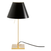 Luceplan Costanzina stolná lampa mosadz čierna