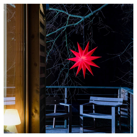 Hviezda Jumbo vonkajšia 11-hrotov Ø 100 cm červená