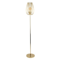 Stojacia lampa v zlatej farbe Leitmotiv Lucid, výška 150 cm