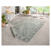 Kusový koberec Twin-Wendeteppiche 103115 grün creme – na ven i na doma - 160x230 cm NORTHRUGS - 