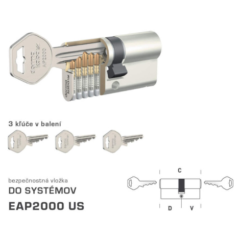 DK - EAP2000 US NIM - nikel matný D 50 + V 50 mm