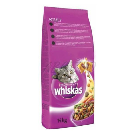 WHISKAS Adult cat granule pre mačky s kuracím mäsom 14kg