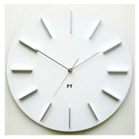 Dizajnové nástenné hodiny Future Time FT2010WH Round white 40cm