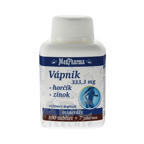 MedPharma VÁPNIK 333,3 mg + Horčík + Zinok