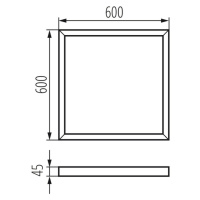 ADTR-S 6060 W Rámček pre LED panel