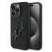Kryt Karl Lagerfeld KLHCP15XSKSBMCK iPhone 15 Pro Max 6.7" black hardcase Silicone Karl Script (