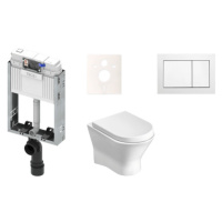 Cenovo zvýhodnený závesný WC set TECE na zamurovanie + WC Roca Nexo KMPLNEXOT