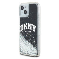 DKNY Liquid Glitter Arch Logo Apple iPhone 15 Plus DKHCP15MLBNAEK Black