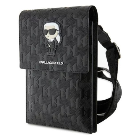 Púzdro Karl Lagerfeld Bag KLWBSAKHPKK black Saffiano Monogram Ikonik (KLWBSAKHPKK)