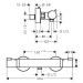 Hansgrohe Ecostat Comfort, termostatická sprchová batéria, chrómová, HAN-13116000