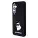 Karl Lagerfeld Liquid Silicone Choupette NFT Zadný Kryt pre Samsung Galaxy S24+ Black