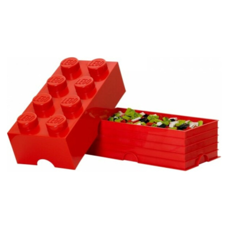 Červené boxy na hračky