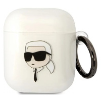 Púzdro Karl Lagerfeld AirPods 1/2 cover transparent Karl`s Head (KLA2HNIKTCT)