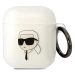 Púzdro Karl Lagerfeld AirPods 1/2 cover transparent Karl`s Head (KLA2HNIKTCT)