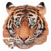 Puzzle Tiger face shape Educa 375 dielov a Fix lepidlo od 11 rokov