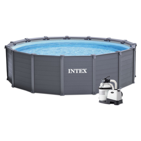 INTEX Graphite Panel Pool ™ 478 x 124 cm Marimex