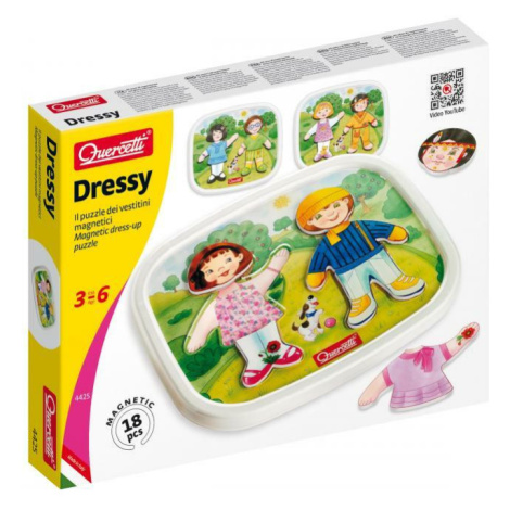 Quercetti Dressy Baby magnetic dress-up puzzle – magnetická skladačka