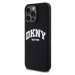 DKNY Liquid Silicone Arch Logo MagSafe Zadný Kryt pre iPhone 15 Pro Max Black