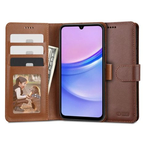 Púzdro TECH-PROTECT WALLET GALAXY A15 4G / 5G BROWN (5906203690138)