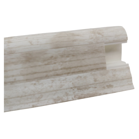 DOPRODEJ: Soklová podlahová lišta SLK50 W653 Veranda, 2500x50x25 mm, bílá, Döllken