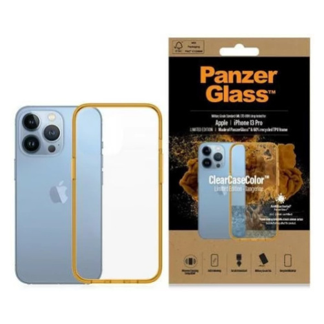 Kryt PanzerGlass ClearCase iPhone 13 Pro 6.1" Antibacterial Military grade Tangerine 0338 (0338)