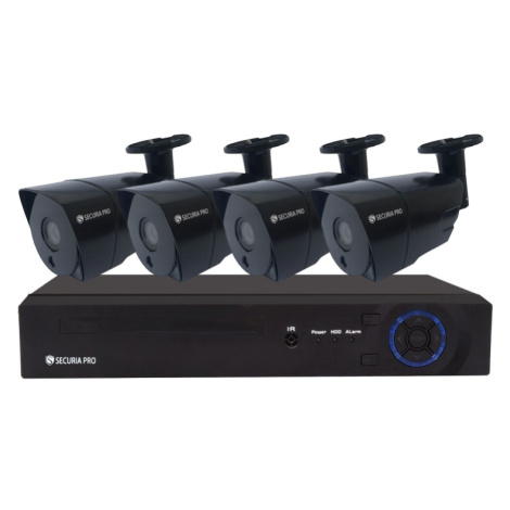 Securia Pro AHD kamerový systém 8MPx AHD4CHV8-B Nahrávanie: bez disku