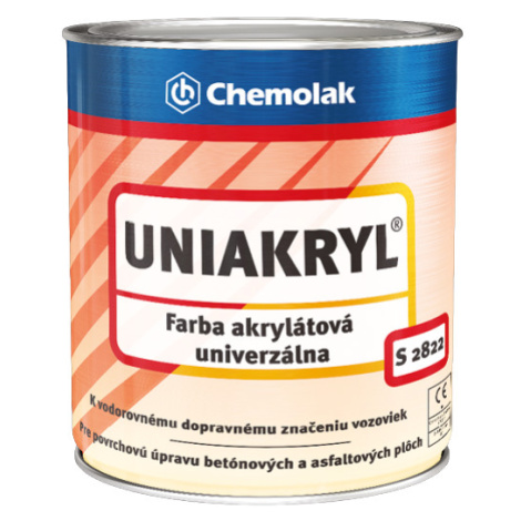 UNIAKRYL S 2822 - Farba na vodorovné dopravné značenie 10 kg 0110 - šedá CHEMOLAK