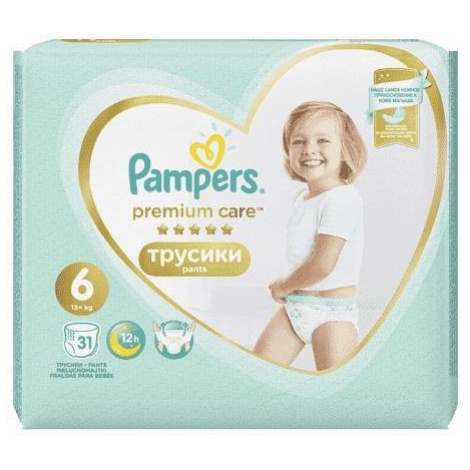 PAMPERS Nohavičky plienkové Premium Care Pants 6 EXTRA LARGE 16kg+ 31ks