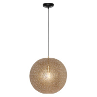 Závesná lampa Oronero/Oro, Ø 40 cm, zlatá farba, kov