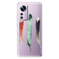 Odolné silikónové puzdro iSaprio - Three Feathers - Xiaomi 12 / 12X