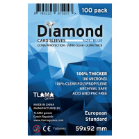 TLAMA games Obaly na karty Diamond Blue: European Standard (59x92 mm)
