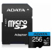 ADATA MicroSDHC karta 256GB UHS-I Class 10, Premier + adaptér