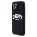 DKNY Liquid Silicone Arch Logo MagSafe Zadný Kryt pre iPhone 11 Black