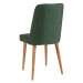 Zelená zamatová jedálenská stolička Stormi Sandalye – Kalune Design
