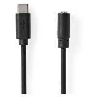 Kábel USB-C - zástrčka 3,5mm NEDIS CCGB65960BK10