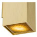 Dizajnové nástenné svietidlo zlaté hranaté 2-svetlo - Sab Honey