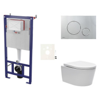 Cenovo zvýhodnený závesný WC set SAT do ľahkých stien / predstenová montáž + WC SAT Brevis SIKOS