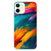 Odolné silikónové puzdro iSaprio - Blue Paint - iPhone 12