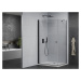 MEXEN/S - Pretória sprchovací kút 80x120, transparent, čierna + sprchová vanička vrátane sifónu 