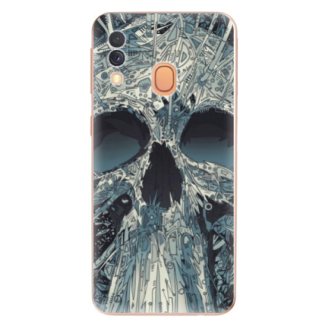 Odolné silikónové puzdro iSaprio - Abstract Skull - Samsung Galaxy A40