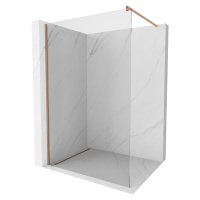 MEXEN/S - Kioto Sprchová zástena WALK-IN 50 x 200, transparent 8 mm, meď kartáčovaná 800-050-101