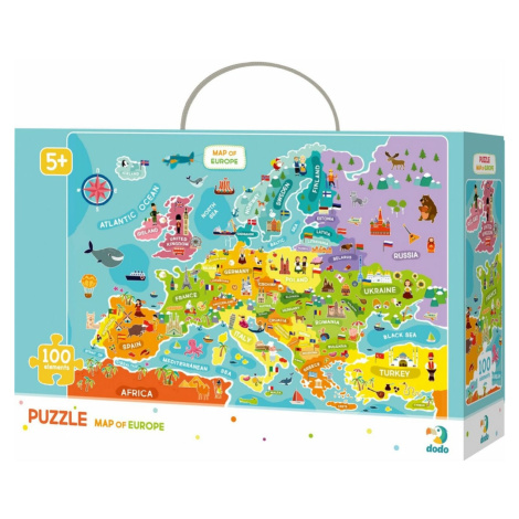 Dodo Puzzle Mapa Európy, 100 dielikov