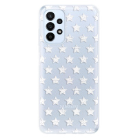 Odolné silikónové puzdro iSaprio - Stars Pattern - white - Samsung Galaxy A23 / A23 5G